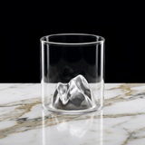 Mountain Base Cocktail Glass – 10 oz Summit Cocktail Glass, Unique Mountain Whiskey Glass, Modern Barware for Cocktails, Tequila, Bourbon, Home Bar Gift
