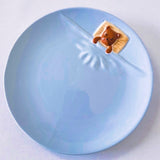 The Sleepy Teddy Plate – 8" Ceramic Dessert Plate