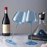 Blue Bird Wine Glass