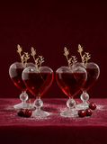 Francesca Heart-Shape Cocktail Glasses (Set of 4) – Exquisite Romantic Glassware