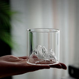 Mountain Fuji  Glasses (Set of 2) – Elegant Sculpted Barware