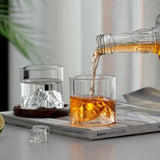 Mountain Fuji  Glasses (Set of 2) – Elegant Sculpted Barware