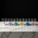 Mountain Base Cocktail Glass – 10 oz Summit Cocktail Glass, Unique Mountain Whiskey Glass, Modern Barware for Cocktails, Tequila, Bourbon, Home Bar Gift