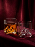 Mountain Fuji  Glasses (Set of 2) – Elegant Sculpted Barware