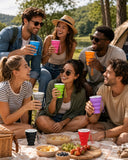 The Pocket Sipper — Silicone Collapsible Travel Cup with Lid (set of 2)