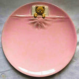 The Sleepy Teddy Plate – 8" Ceramic Dessert Plate