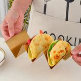 ShellMate 3-Slot Rose Gold Taco Tray – Oven & Grill Safe Stainless Steel Holder