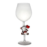 Teddy P Wine Glass