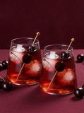 Tess  cocktail Glass (Set Of 2) Unique Ice Cream Glass Cup/ Mountain Shape Glass Drinking Coffee Juice Cup