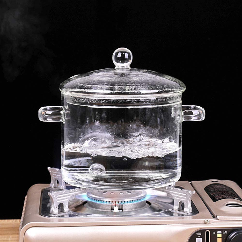 Transparent Flame-Proof Glass Pot