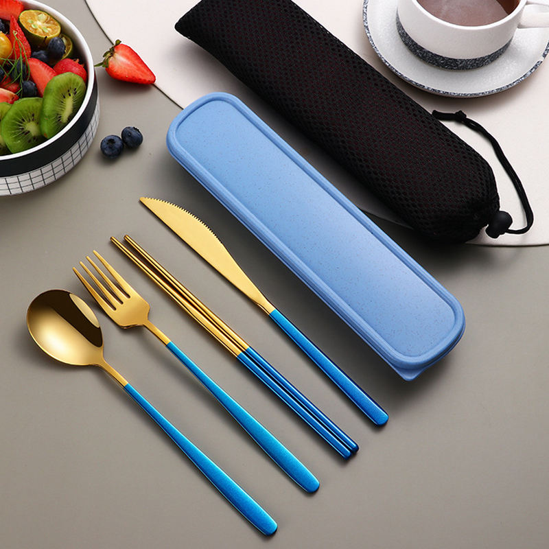 Aoi Portable Stainless Steel Flatware Set Travel Utensils –  ShopJillionTrinkets
