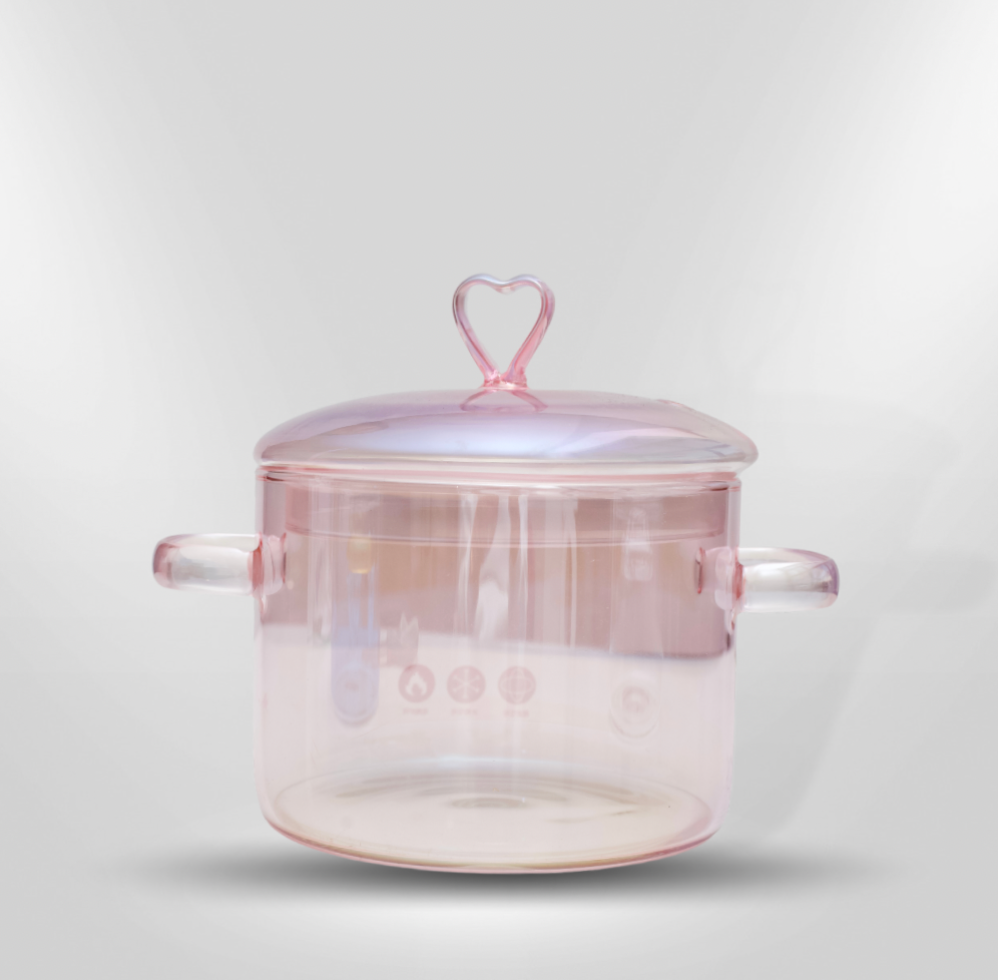 Clear Glass Cooking Pots