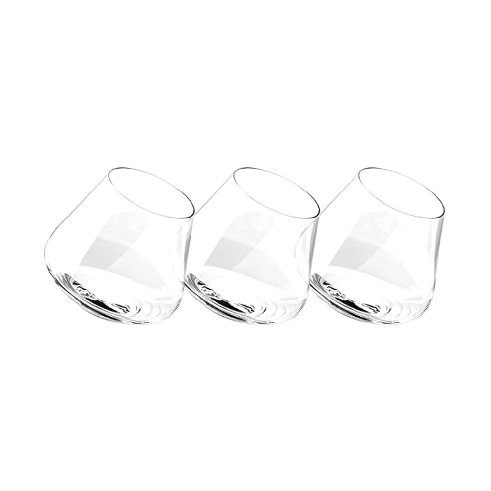Tilted Crystal Whiskey Glasses 